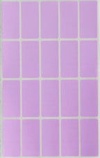 Royal Green 1.57 inch x 0.75 inch Stickers Rectangular Labels in Pastel Purple (40mm x 19mm) - 1000 Pack