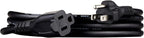 Amazon Basics Extension Cord, 6 Ft, 3 Prong Outlet Extender, Indoor Extension Cord, 13 Amps, 125V, Black