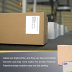 BETCKEY - 4" x 3" (102 mm x 76 mm) Shipping & Multipurpose Labels Compatible with Zebra & Rollo Label Printer,Premium Adhesive & Perforated [6 Rolls, 3000 Labels]