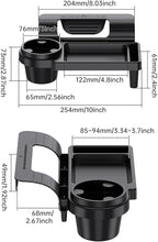 GDQ Car Window Organizer (2 Pack) - Multi-Function Clip-On Cup Holder & Phone Mount | No Drill Universal Fit for SUV/Truck/Sedan | Insert Installation