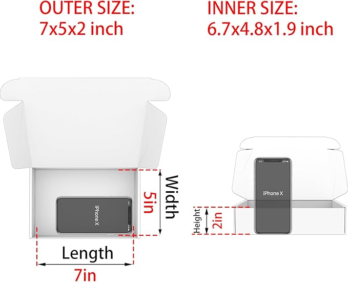 Small Pink Shipping Boxes for Small Business Pack of 25-7x5x2 inches Cardboard Corrugated Mailer Boxes for Shipping Packaging Craft Gifts Giving Products