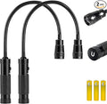 2 Pack LED Work Light, 500 Lumen Gooseneck Magnetic Light, Zoomable Flexible Led Flashlight, Waterproof Job Site Light for Work Bench, Auto-Repairing, Inspection, Emergency
