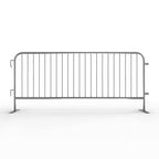 Angry Bull Barricades Metal Interlocking Steel Barricade (8.5 Ft. Hot-Dipped, Lightweight, Flat Feet, Galvanized Steel, Set of 20)