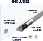 Quartet Dry Erase Board, Magnetic Whiteboard 4' x 3', Glass Board for Wall, Infinity, Brilliance White (G24836W)