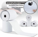 (30 Rolls) 3-1/8 X 230 ft Thermal Credit Card Paper, 80mm Receipt Printer Square POS Register - Azure Zone
