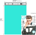 Fuxury Large Poly Mailers 14.5x19'' 200Pc, Waterproof Shipping Bags for Clothing, Strong Adhesive Mailers Poly Bags for Small Business Suppliers, Durable Shipping Envelopes Mailing Bags Teal