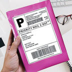 POLYSELLS 100 pcs 6x9 Inches Pink Poly Mailers Shipping Envelopes, Strong Adhesive Sealing, Waterproof, and Tear-resistant Postal Mailing Bags for Clothing, Books, and Accessories