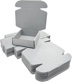 15 Pcs 4.7 x 4.7 x 1.6 Inches Mini Size Corrugated Cardboard Gift Boxes Recyclable Shipping Boxes for Packing Jewelry Ornament Gift Craft Packaging Supplier (Gray, 4.7 x 4.7 x 1.6")