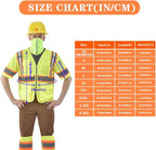 AYKRM 11 color High Vis Reflective Safety Vest for Women Men Security Pocket Zipper