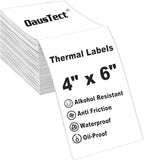 OausTect 4x6 Shipping Label 500 Fanfold Labels for Rollo, Zebra Direct Thermal Printer, with Perforations