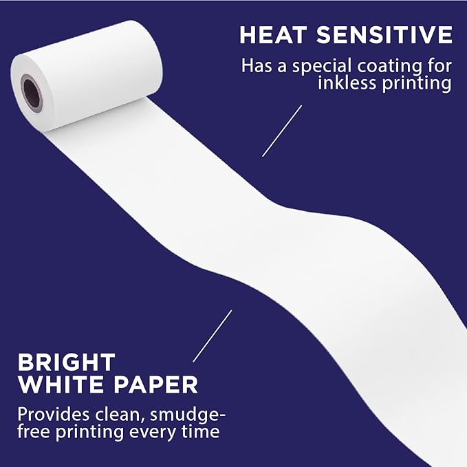 PaperPlanet Thermal Receipt Paper for Clover Flex | 30 Rolls | Compatible with Clover POS models C400 C401 C403 C405 C406
