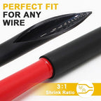 TKDMR 13 Ft 1/2" Heat Shrink Tubing - 3:1 Ratio Marine Grade Heat Shrink,Wire Cable Adhesive Lined Tube Insulation Seal Against Moisture Corrosion and Air Leakage.Black