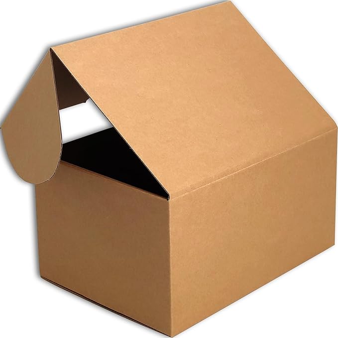 10x7x5 inches Small Shipping Boxes Set of 20 - Brown Mailer Corrugated Cardboard Boxes for Shipping Packaging Mailing Products