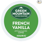 Green Mountain Coffee, French Vanilla, Single-Serve Keurig K-Cup Pods, Light Roast Coffee, 120 Count (5 Boxes of 24 Pods)