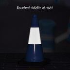 6 Pack 18" Inch Blue PVC Traffic Cones with Heavy-Duty Base, High-Visibility All-Weather Safety Cones for Road Construction, Parking Lot, and Garage Use (6, Blue, 18" Medium)