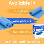 12" x 1200" (100 ft) Dark Blue Kraft Paper Roll (Value Pack of 2), 45 lbs Thickness, Made in USA Colored Kraft Paper for School, Bulletin Board - Odorless, Non-Toxic, Safe for Kids