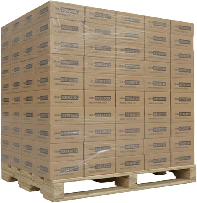 Black Trash Bags for Home, Kitchen and Retail - 1 Pallet of 80 Cases, 8000 Bags Total - 45 Gallons - Coreless - 40"x46" - 1.3 mil thick
