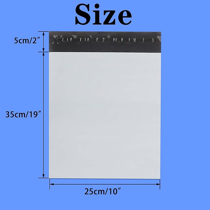 newlng Poly Mailers Shipping Bags Mailing bags 10x13"/250x350mm White Shipping Envelopes Self-sealing Adhesive Waterproof and Tear-Proof Packaging Bags poly bag for Clothing Books Gift 30pcs