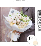 FWSA WRAPS Flower Wrapping Paper Roll Korean Red Floral Bouquet Packing Supplies Waterproof Fresh Flowers Gift Packaging Paper for Flowers Bouquets (COLOR 11)