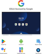 65 Inch 4K Smart Board - Google EDLA-Certified Interactive Whiteboard, Android 14, 50-Point Touch, Wireless Casting - Digital Whiteboard for Classrooms & Hybrid Offices (Board Only)