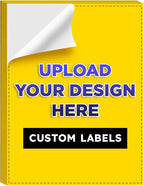 Custom Bright Neon Color Labels, Print Your Own Stickers, Upload Your Design for Printing - Smooth Matte Finish, Strong Adhesive, Crack and Peel - 6" x 9" - 25 Sheets per Pack (Sun Yellow)