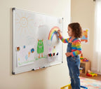 48" x 36" Magnetic Whiteboard for Wall Mount, Large Dry Erase Board with Aluminum Frame & Pen Tray,Office, Classroom, Home Use, Durable White Board for Presentations, Messages, Planning