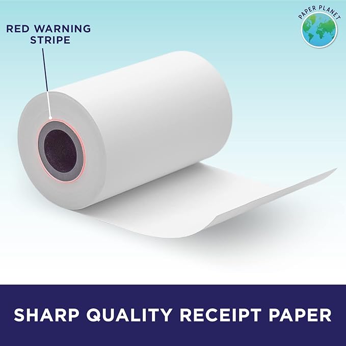 PaperPlanet Thermal Paper for Clover Flex | Credit Card Receipt Paper Rolls Compatible with Clover Flex POS models C400 C401 C403 C405 C406 | 150 Rolls