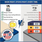 2026 Year Stickers, Doctor Stuff 2026 Chart Stickers, Yellow Color Coded, STS/SFI Style, USA Made Year Labels for End Tab File Folders, 500/Roll, 1 Roll, 3/4" x 1-1/2"