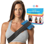 ComfiLife Ice Packs for Injuries (3 Piece Set) – Reusable Hot and Cold Pack with Wrap – Soft Gel Ice Packs for Back, Shoulder, Hip, Knee, Elbow, Joint Pain Relief – Heat & Cold Therapy (Medium)