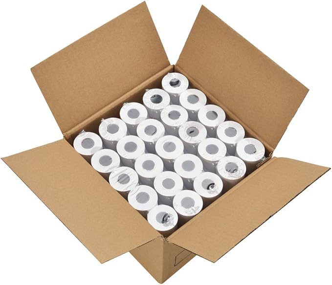 MFLABEL 2-1/4" x 50' Thermal Paper Rolls - 150 Rolls Premium POS Receipt Paper for Credit Card Terminals & Systems | High-Definition, Cost-Saving Bulk Pack!
