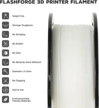 FLASHFORGE PLA Filament 1.75mm, 3D Printer Filament 1kg (2.2lbs) Spool, Dimensional Accuracy +/- 0.02mm, 3D Printing Filament Easy to Use and Fits for Most FDM 3D Printers (Natural)