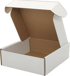 Small White Shipping Boxes for Small Business Pack of 25-8x8x4 inches Cardboard Corrugated Mailer Boxes for Shipping Packaging Craft Gifts Giving Products