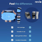 REVIX 20" Extra Large Ice Pack for Knee, Back, Shoulder, Reusable Gel ice Packs to Reduce Discomfort, XXXL Ice Knee Wrap with Cold Compression for Ease Fatigue and Promote Flexibility, Set of Two