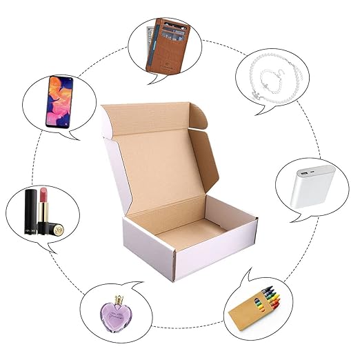 Shipping Boxes, 8"x6"x4" Which is Anti-Impact Come with Exquisite Sealing Label.Suitable E-Commerce Packaging, Shipping Packaging.