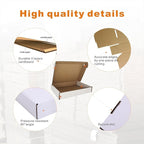 400 Pack 6x4x1'' Small Shipping Boxes, Corrugated Cardboard Mailers for Business, White (CM641-400)