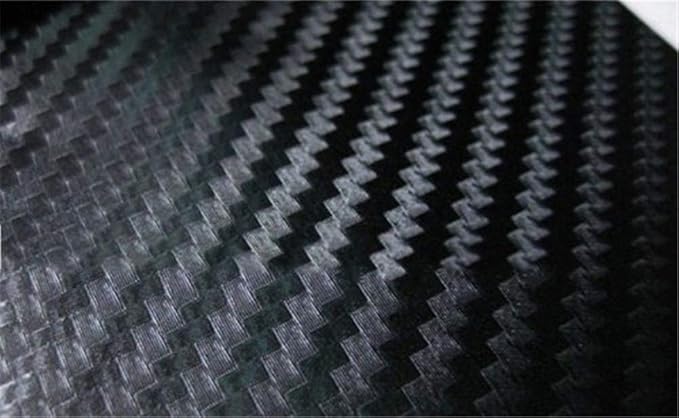 3D Black Carbon Fiber Vinyl Bubble Car Wrap Film Automotive DIY Decals (36" x 60" / 3 FT x 5 FT)