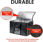 NZ home Durable 3XL PRO Insulated Cooler Bag and Food Warmer for Delivery & Grocery Shopping with Zippered Top, Blue Commercial Grade (1 Pack)