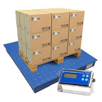 PEC FS Series Professional Grade Steel Floor Scale - Heavy-Duty Pallet Scale and Shipping Scale for Industrial Use - Weighing Scale for Packages Up to 10000x1lb - 48 x 60