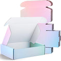 Spakon 50 Packs Shipping Boxes Cardboard Corrugated Mailer Packaging Boxes for Small Business Cute Small Box Cardboard Carton Box Mailers for Packaging Product (Candy Color,6 x 4 x 1.6 Inches)