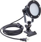 Clip Floodlight 30W LED Work Light IP65 Waterproof 300W Equivalent 11.5ft 3.5m Cord with Plug Lights for Workshop Garage, Construction Site Applicable to Various environments (30W Warm White)