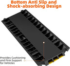3 Channel 2 Pack Cable Protector Ramp Traffic Wire and Hose Ramp Cord Cover Heavy Duty Channels 44,000 lbs Load Capacity Cable Wire Ramps Speed Bump Driveway Cable Protective Cover