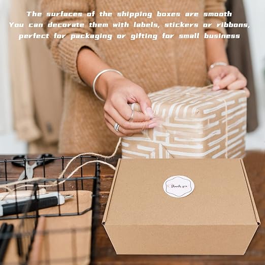 Shipping Boxes, 12x9x4 Inch, Anti-Impact, Exquisite Sealing Label, E-Commerce & Shipping Packaging