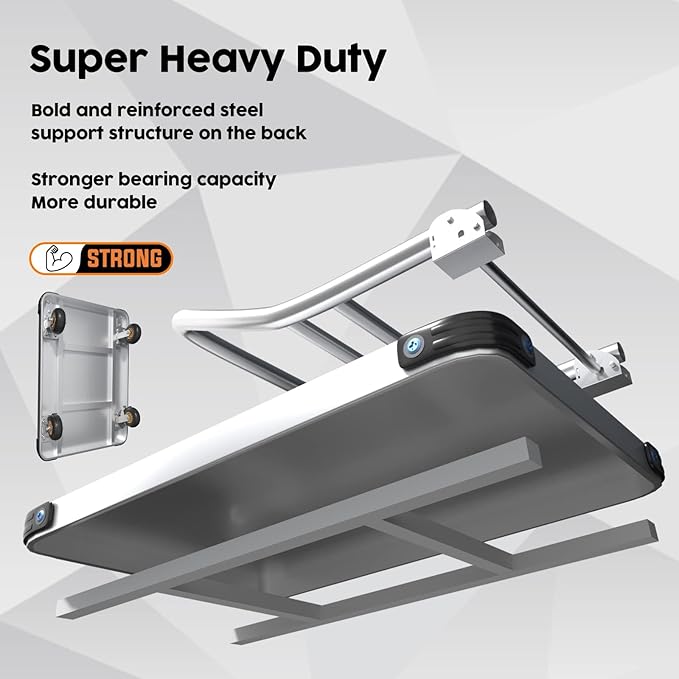 Heavy Duty Platform Truck Flat Moving Cart Hand Trucks, 1500Lbs Steel Push Cart Dolly, 30 x 19in Large Flatbed with 4'' 360 Degree Swivel Wheels for Easy Storage