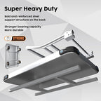 Heavy Duty Platform Truck Flat Moving Cart Hand Trucks, 2600Lbs Steel Push Cart Dolly, 48 x 24in Large Flatbed with 6'' 360 Degree Swivel Wheels for Easy Storage