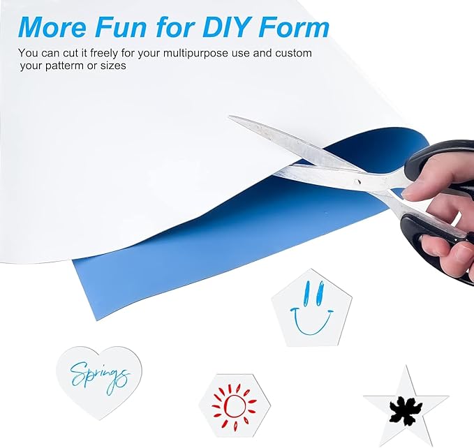 Magnetic Whiteboard Contact Paper, 18" x 39" Stick on Magnetic Dry Erase White Board Sticker on Wall, Easy to Write for Drawing, School, Office, Kitchen Fridge