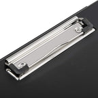 ZCZN Plastic A4 Form Storage Box Case, Clipboard Case, Bulk clipboard Set Suitable for School, Utility, Industrial Office, Medical Personnel, Black, 12 Pack