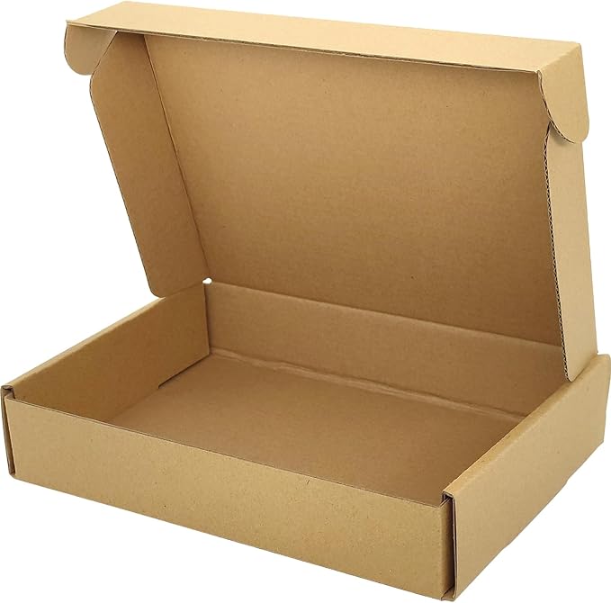Small Brown Shipping Boxes for Small Business Pack of 25-11x8x2 inches Cardboard Corrugated Mailer Boxes for Shipping Packaging Craft Gifts Giving Products