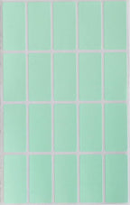 Pastel Green Small Sticker Sheets (40mm x 19mm) - 2160 Pack, File Folder Label Rectangular Stickers for Labeling 1.57 x 0.75 inch