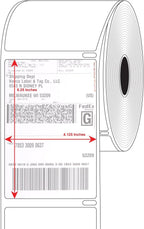 4" x 6" Compatible with Dymo® 4XL Postage Shipping Labels, Compatible with Dymo 1744907 (1 Roll - 220 Labels Per Roll) (48 Pack)