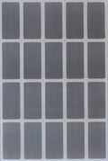 Royal Green Badge Stickers for Kids 1.57 inch x 0.75 inch Rectangular Labels in Color Grey (40mm x 19mm) - 100 Pack